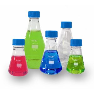 Hybex™ Erlenmeyer Flasks with GL45 Cap