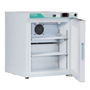 Corepoint 1 cu. ft. Solid Door Countertop Freestanding Laboratory Refrigerator